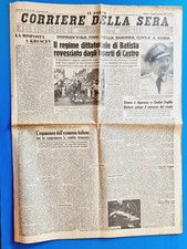 Corriere Della Sera January 2 1959 Civil War Cuba-Fidel Castro-Cantillo