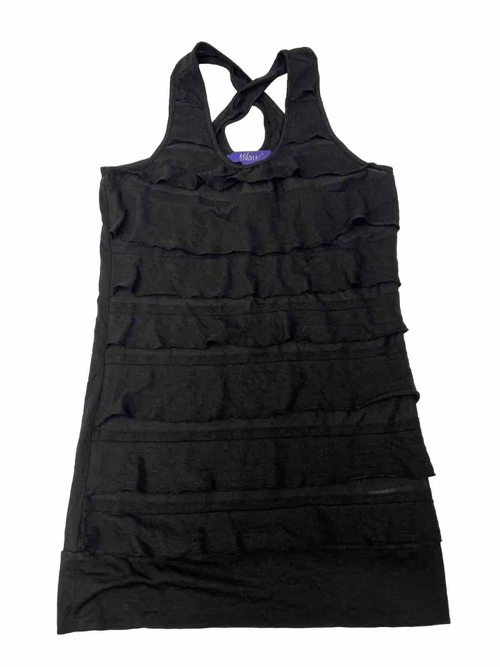 Miley Cyrus x BCBG Max Azria Layered Long Tank Black Size Large Y2K Vintage - Image 4 of 4