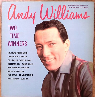ANDY WILLIAMS TWO TIME WINNERS CADENCE RECORDS VINYL 197-59