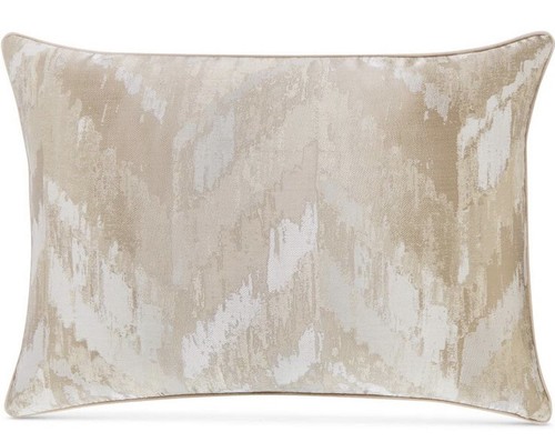 Hotel Collection Luxurious Distressed Chevron Abstract Pillow Sham STANDARD Gold - 第 1/3 張圖片