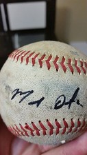 miguel almonte autographed game used GU baseball signed ball kansas royals auto