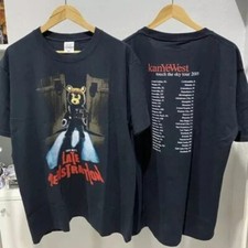 Kanye West Late Registration 2005 2 Side Black Unisex Tshirt Reprint S-5XL