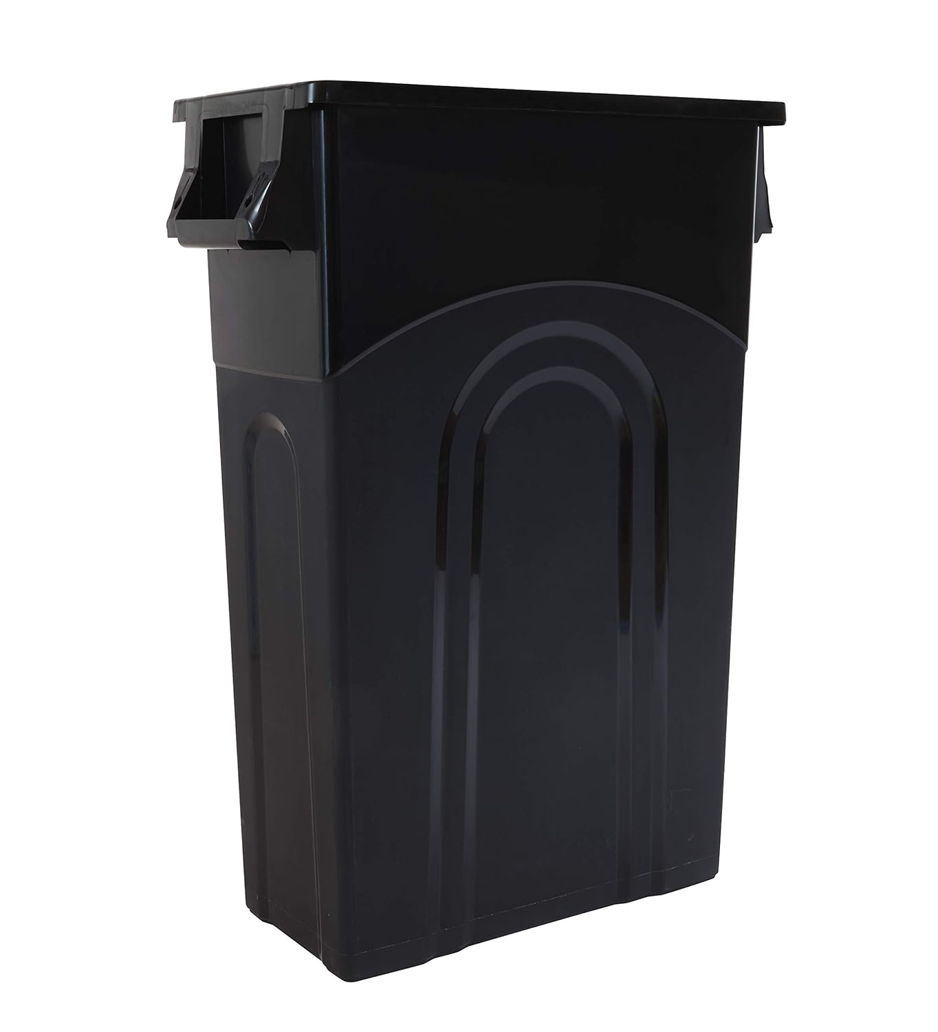 Highboy Waste Container, Space Saving Profile & Easy Bag Removal for Indoor or O