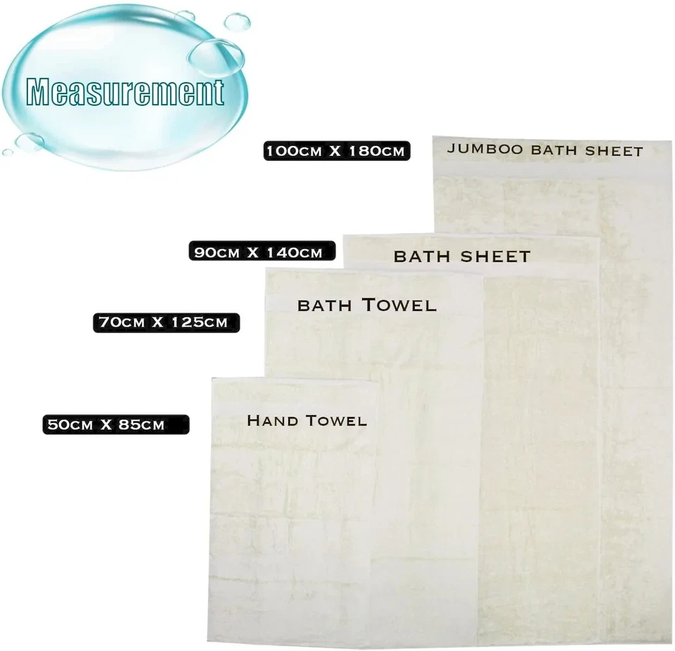 Jumbo Bath Sheet Towels Egyptian Cotton 700GSM Large Hand Bath Jumbo Sheet Towel - Image 3 of 4