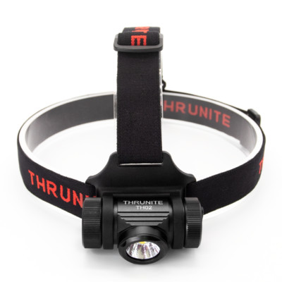 ThruNite TH02 1500 Lumen Bright Rechargeable Headlamp, CREE XHP50 LED black- CW