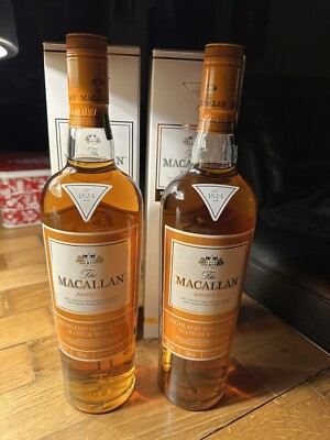 Macallan Amber 700ml Single Malt Scotch Whisky 2 Stück