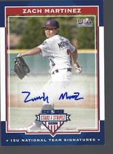 2017 USA Stars & Stripes 15U Signatures #13 Zach Martinez 112/199