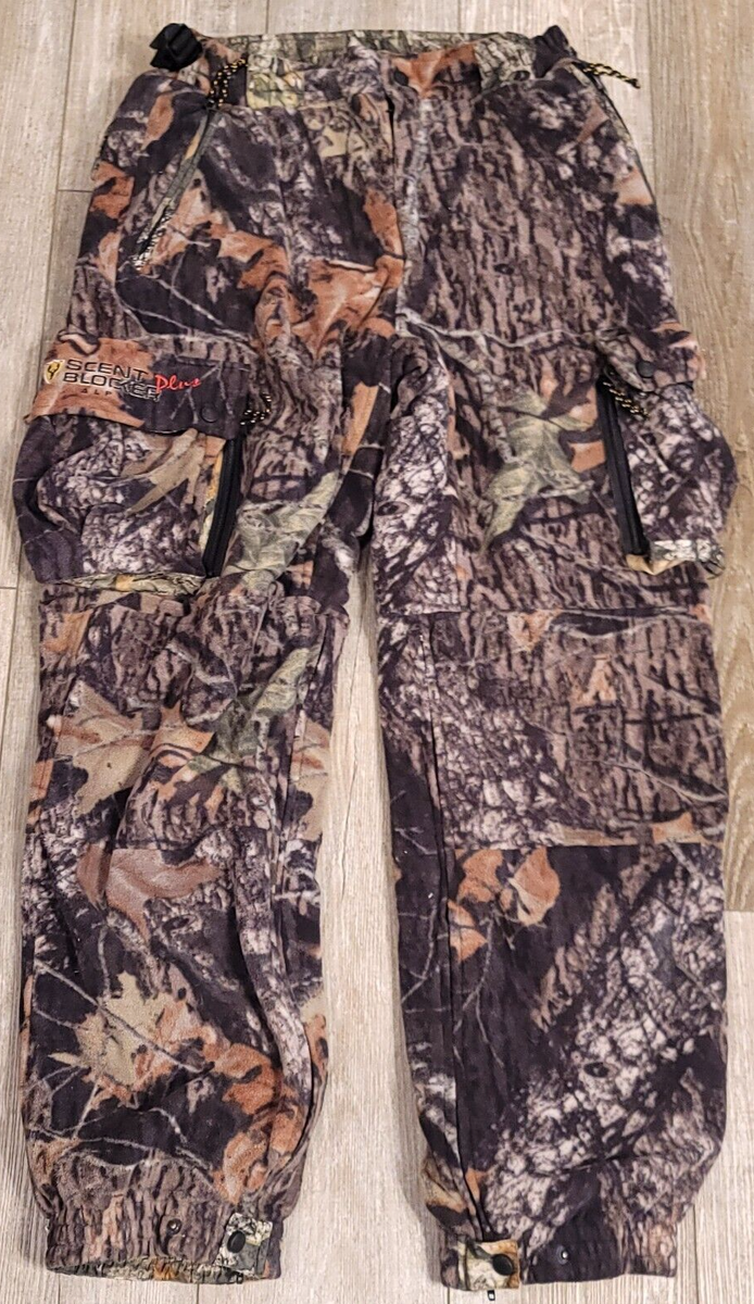Scent Blocker Plus Alpha Lined Pants Mens M Fleece Zipper Camo