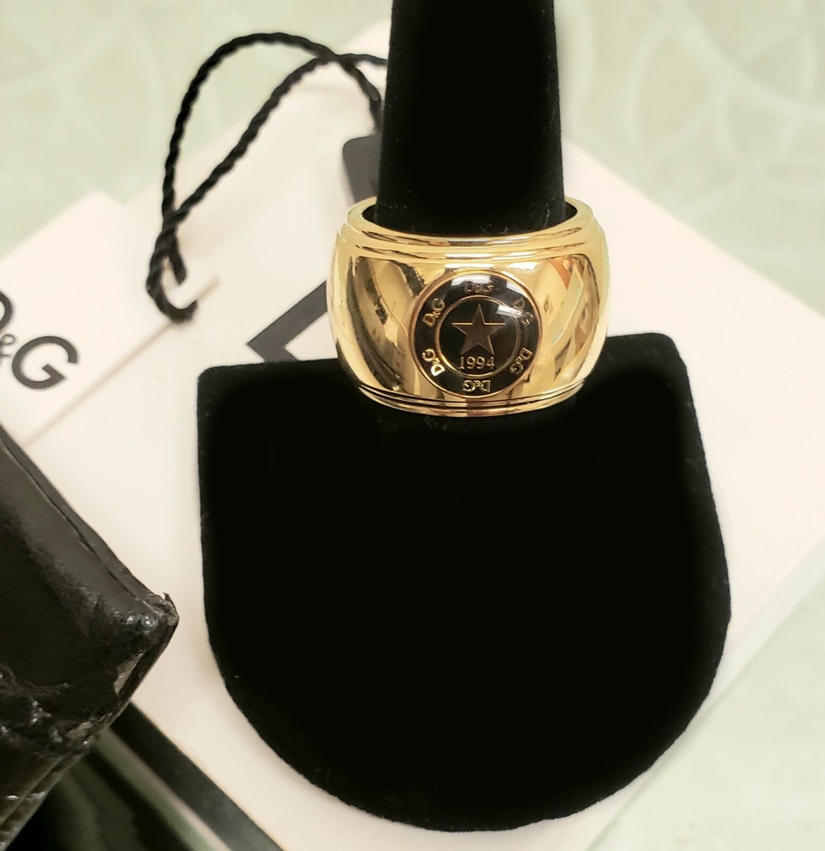 NEW DOLCE& GABBANA D&G GOLD TONE 1994 STAR RING SIZE 9 | eBay