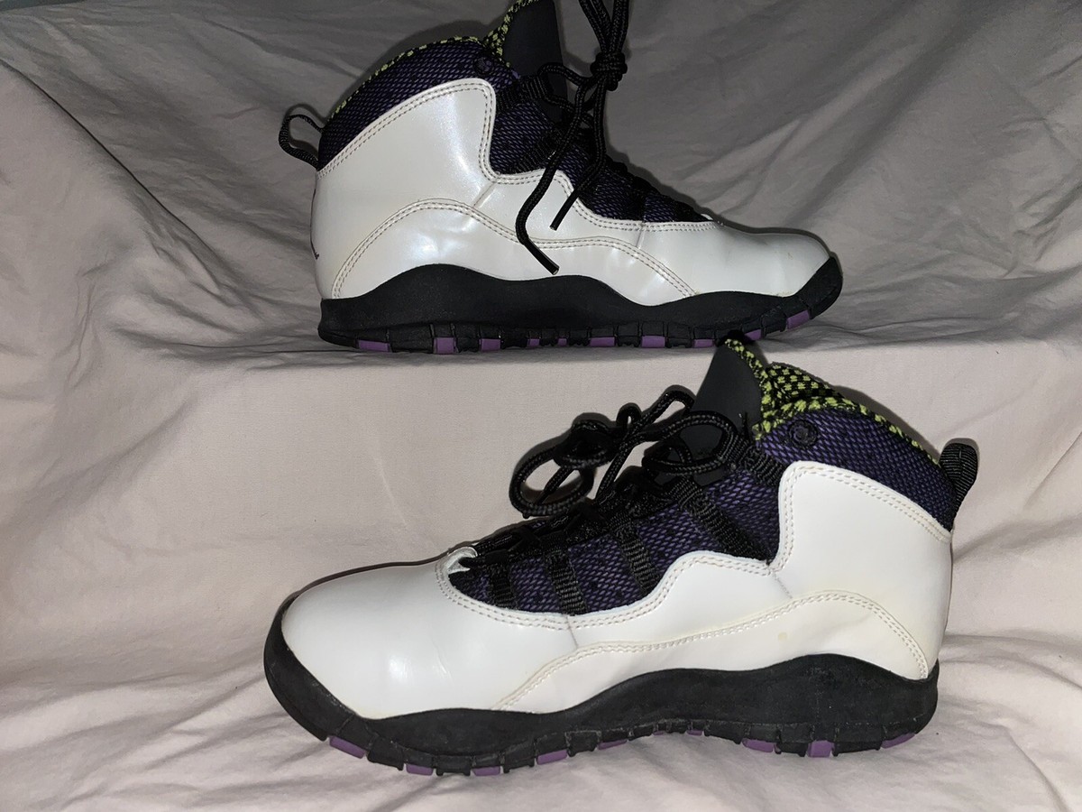 Nike Air Jordan 10 Retro Patent Leather White/Purple 487212