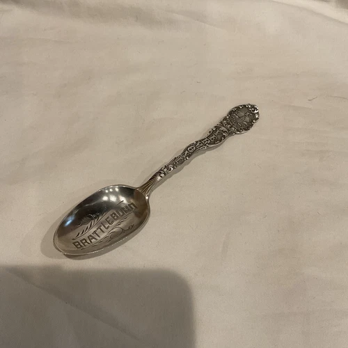 Brattleboro, VERMONT STERLING SILVER 5 3/4" SOUVENIR SPOON BY TOWLE