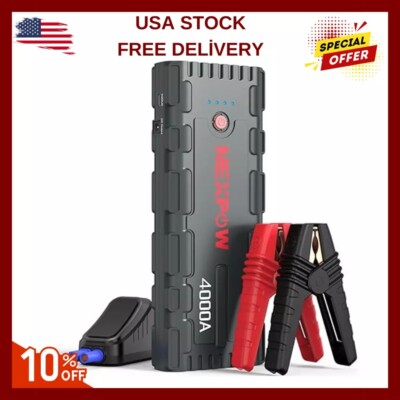 NEXPOW G17 S40 Jump Starter, 4000A Peak Car Battery Jump Starter PD60W Quick Cha