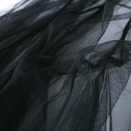 Lady Lace Fishtail Skirt Voile Mesh Organza Underskirt Petticoat See Through - Picture 7 of 15