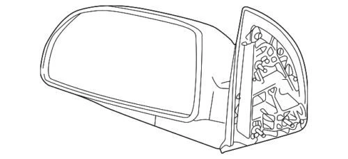 Genuine GM 2002-2006 Saturn Vue Base Mirror Assembly Outside Rear View 10377787