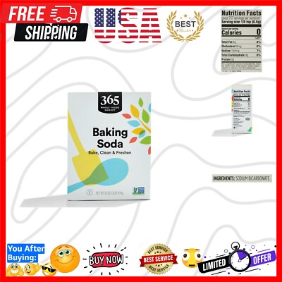 #ad #ad Organic Baking Soda 16 OZ Versatile Natural Leavening and Cleaning Agent $3.89