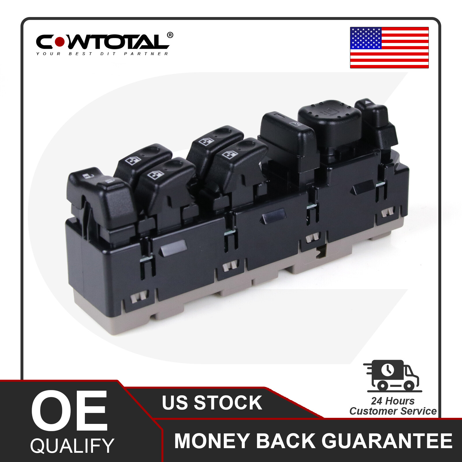 15883319 Front Left Power Window Switch For 2003-2006 Chevy Avalanche GMC Yukon