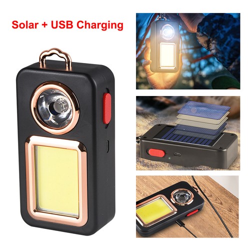 Solar LED COB Flashlight Lantern Tent Lamp Outdoor Rechargeable Camping Light - Picture 2 of 12