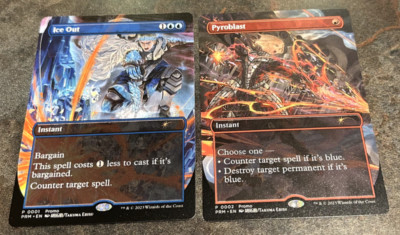 Pyroblast Ice Out Borderless Promos Mtg Magic The Gathering FREE SHIPPING