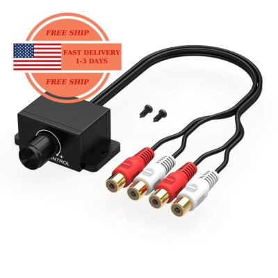 Controlador de nivel de amplificador remoto RCA Universal para coche, mando de g