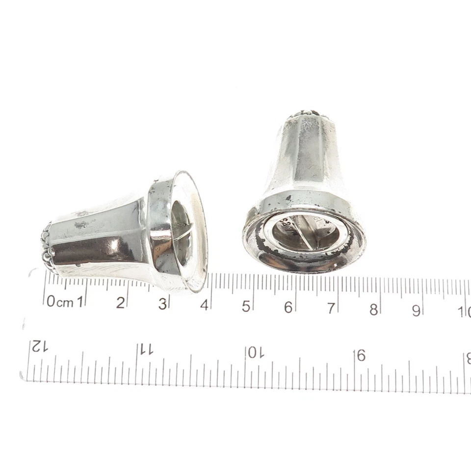 GEORG JENSEN Plata Esterlina Antigua Dinamarca Juego de Sal Pimienta Agitadores #423/627 Foto 4 de 4