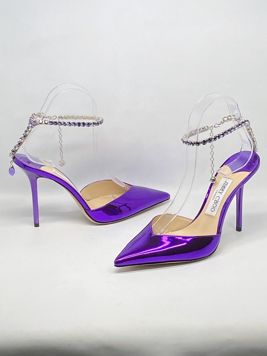 Jimmy Choo Saeda 100 patent leather pumps size 37.5 Retail $1125