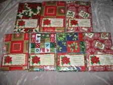 Decorative Holiday Flannelback Tablecloth Vinyl Poinsettia Oblong NEW!