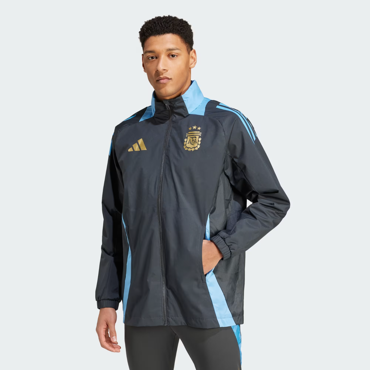 ARGENTINA NATIONAL TEAM 24 ALL - WEATHER JACKET CARBON - ADIDAS