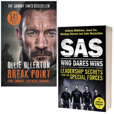 Break Point By Ollie Ollerton & SAS Who Dares Wins By Anthony Middleton 2 Bo