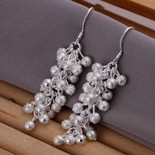 925 Sterling Silver Drop Dangle Chandelier Hook Earrings L14