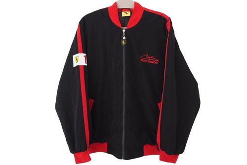 Vintage FERRARI Michael Schumacher Team Jacket Formula 1 black 90s racing F1 - Picture 2 of 6