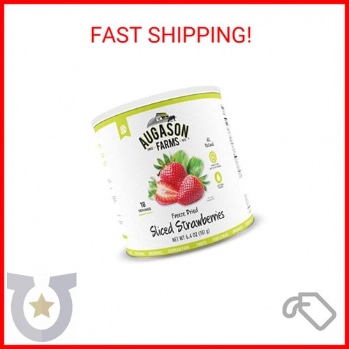 Augason Farms Freeze Dried Sliced Strawberries 6.4 oz eBay