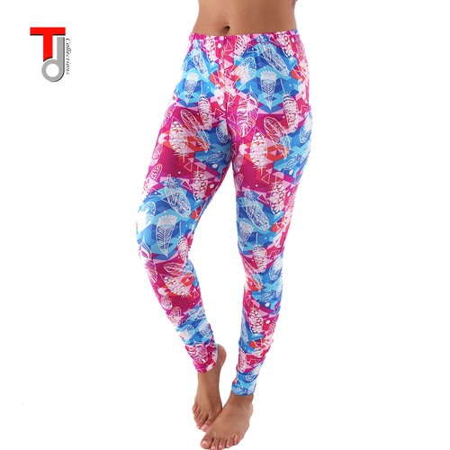 Fashion Women's Pattern Print Stretch Leggings 13 Styles - Picture 22 of 77