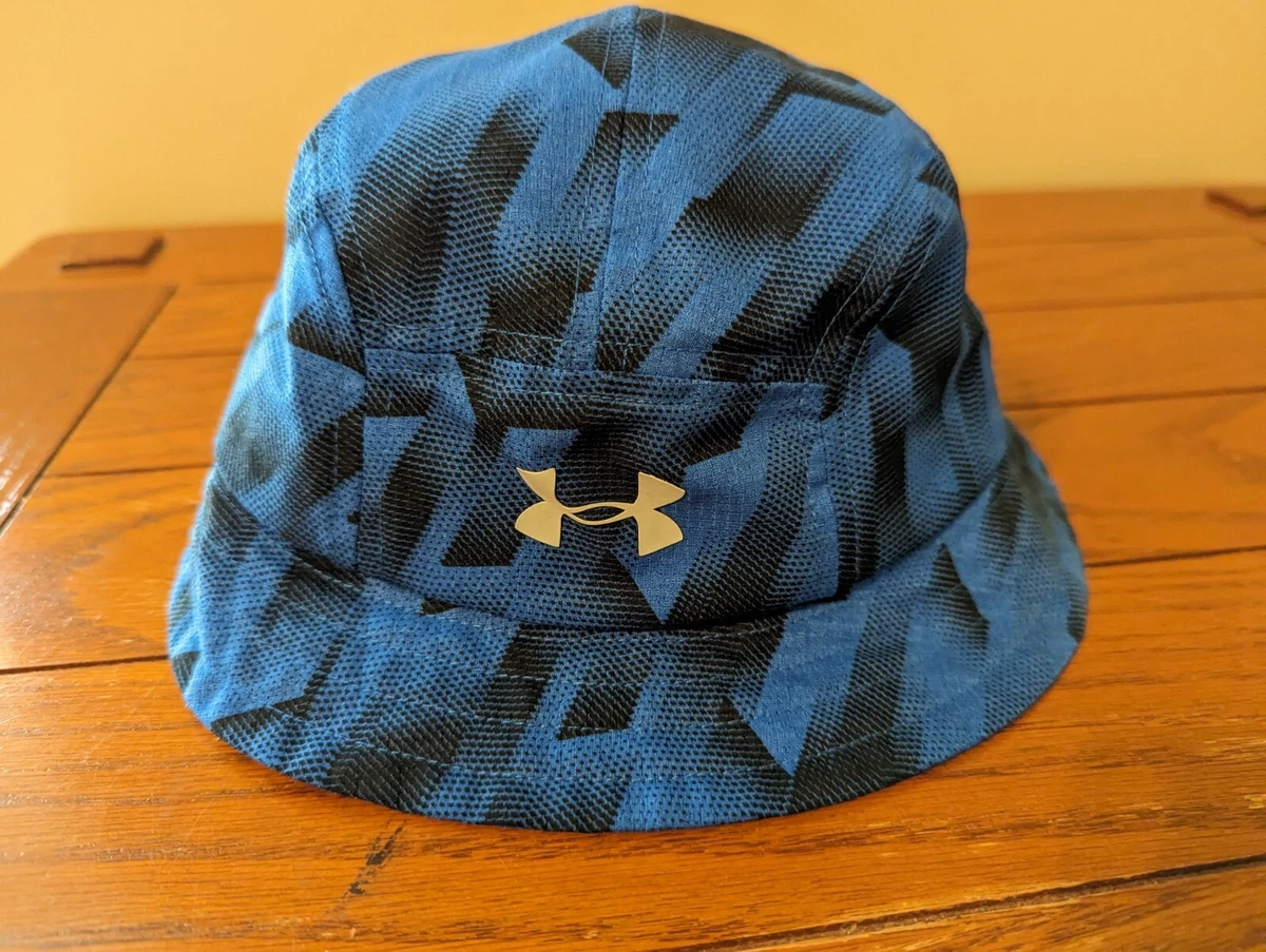 Under Armour Youth Warrior Bucket Blue & Black Sun Hat Boys sz S