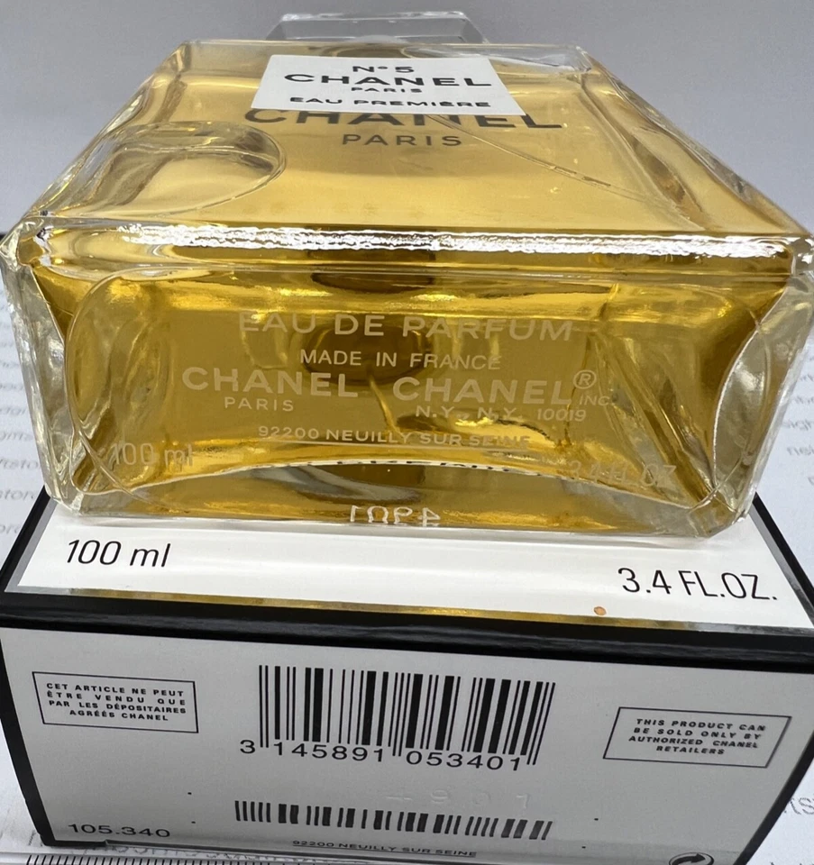 CHANEL ' N°5 EAU PREMIÈRE' EDP 3.4oz/100ml Spray Bottle 100% Authentic NEW PIC. - Image 3 of 4