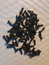 #4 X 3/8" FLAT HEAD PHILLIPS SHEET METAL SCREWS TYPE AB STEEL BLACK OXIDE