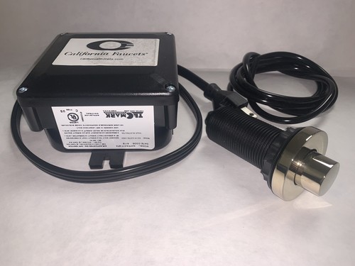 Interruptor de aire California Faucets 9610-K50-EB para eliminador de residuos acabado latón inglés - Imagen 4 de 5