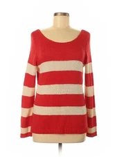 Olive and Oak Women Red Pullover Sweater M