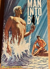 MAN INTO B*Y -1968 JAY VICKERY - ED SMITH ART-VINTAGE PULP NOVEL GAY INTEREST