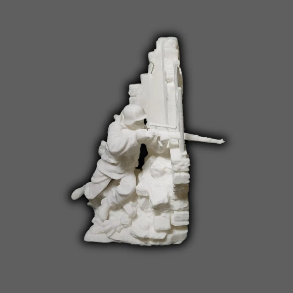 Diorama Francotirador Alemán En Pared Escala 1:16 Blanco Modelos Kits Militar Hágalo Usted Mismo Foto 4 de 4