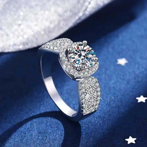 1,00 CT. ANELLO SOLITARIO MOD. CHOPARD ORO BIANCO 18 KT TIT 750 CON BRILLANTE - Foto 5 di 13