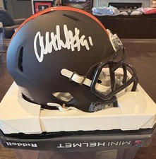 Alex Wright Cleveland Browns Signed mini helmet Primetime COA