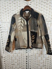 Coldwater Creek Womens Jacket Sz PS Multicolor Nature Cottagecore