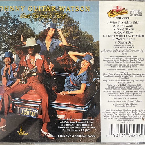 Johnny Guitar Watson - What The Hell Is This? (CD, Album, VGC+ - OOO - Picture 2 of 2