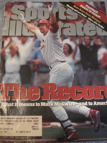 FRAMED SPORTS ILLUSTRATED SEPT. 8,1998-62! MARK MCGWIRE-SPECIAL ED & 3 MAGAZINES - Picture 8 of 13