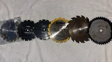 Lot of 6 Circular Saw Blades (5.5”x3, 6.5”x1, 7”x2)
