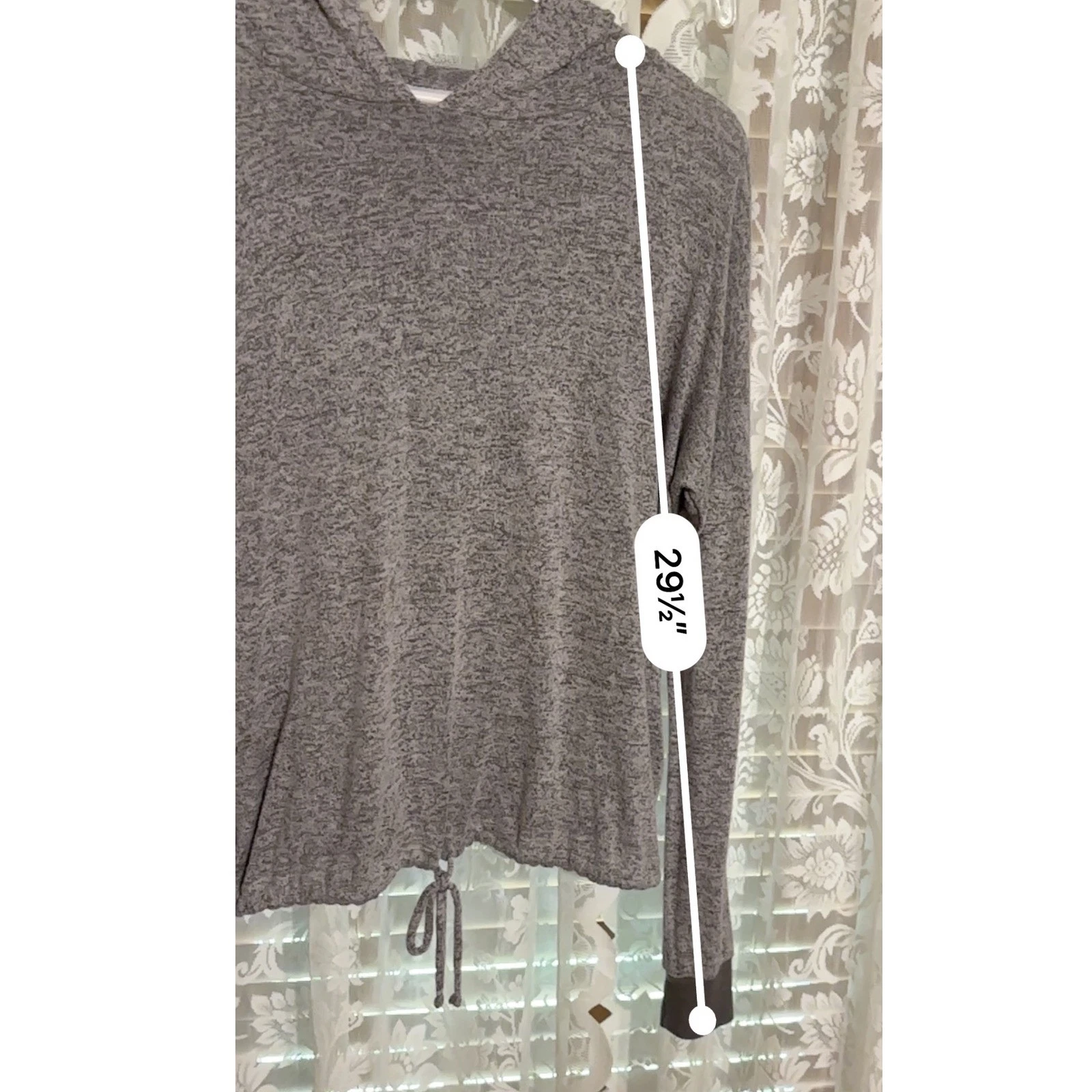 VETEMENTS Sonoma felpa con cappuccio coulisse pullover leggero tempo libero top grigio medio us intime ottimeioni