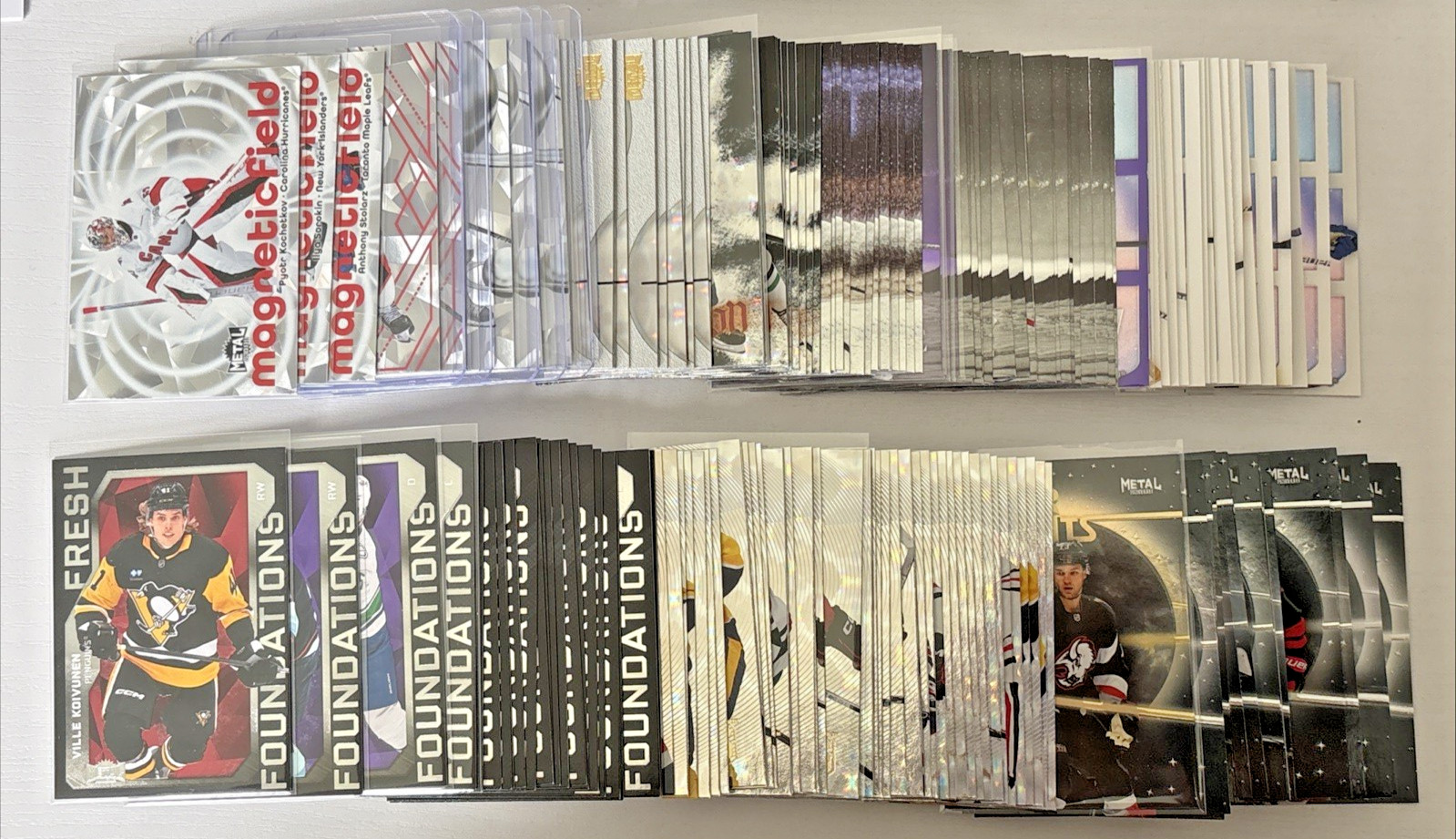 2025-26 Skybox Metal Universe Hockey Inserts! Parallels, RC's, #'d! U Pick!