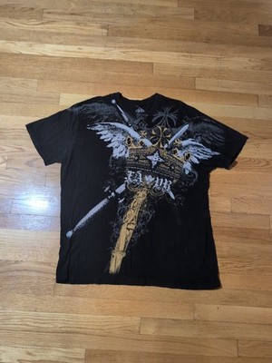 XUR Unlimited T Shirt 2XL Black Y2K Design Affliction Style