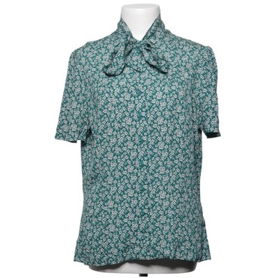 Emmy, Top, Größe: 44, The Business Babe Blouse, Grün/Weiß, Viskose, Blumen #mzm