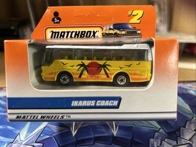 Matchbox  Mattel Wheels Series 1 #2 IKarus Coach Bus Tropical Paradise Unpunched